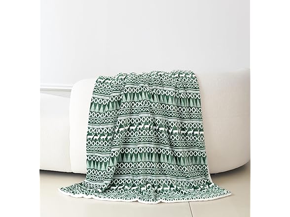 Elegant Comfort Reversible Plush Fleece Throw