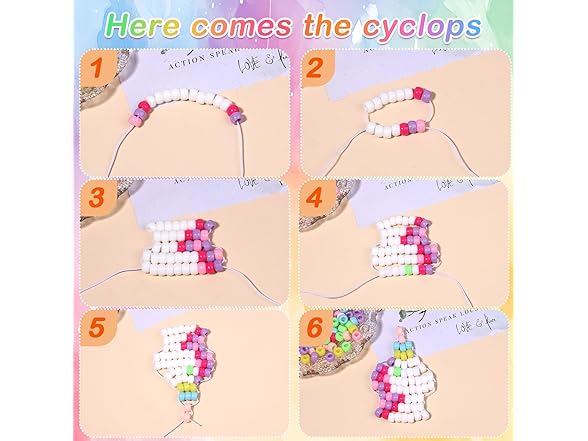 TLAOKLIU 1200pcs Pastel Hair Beads