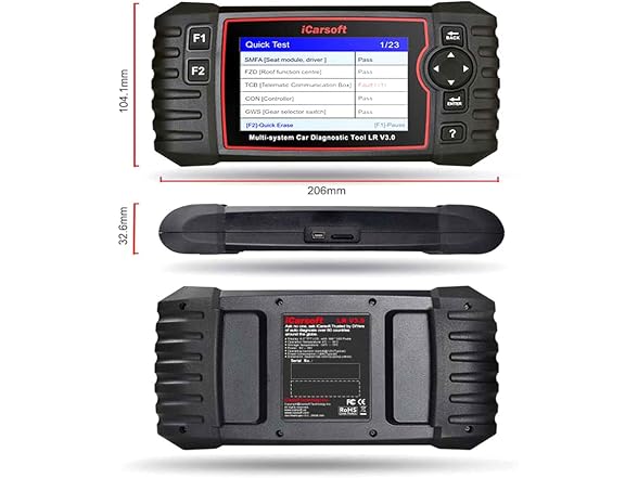 iCarsoft LR V3.0 for Land Rover/Jaguar Test