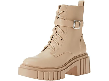 $9.99, Was $89.90, 88% Off! The Drop Women's Koi Lace Up Platform Combat Boots dealfomo
