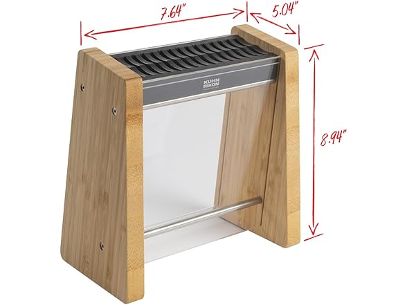 Kuhn Rikon ICED Bamboo Knife Block