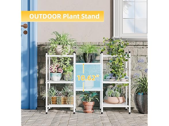 MWQ Plant Stand Indoor Outdoor Plant Shelf for Multiple Plants