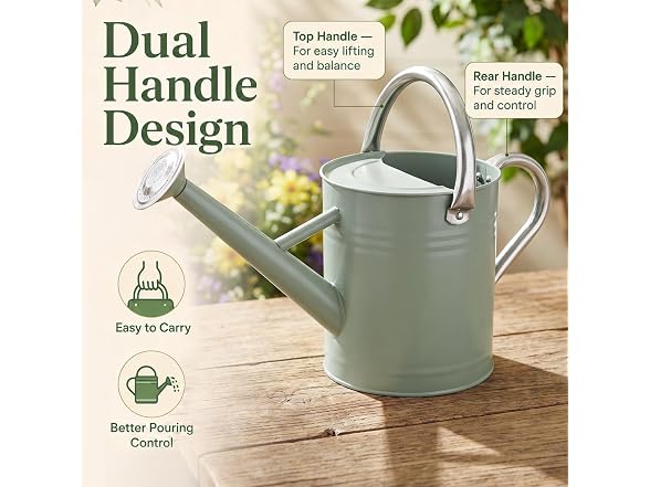PHX Grove Metal Watering Can Sunflower