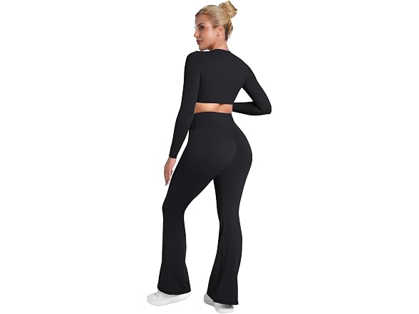 Sunzel Flare Fleece Leggings 34in XL Black
