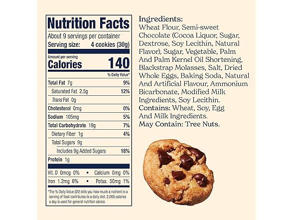 30PK Famous Amos Original Recipe Chocolate Chip Cookies