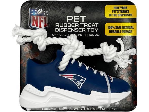 Pets First NFL New England Patriots Cleat Sneaker Dog Toy
