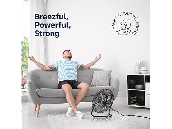 NEXAIR 12-Inch High-Velocity Floor Fan