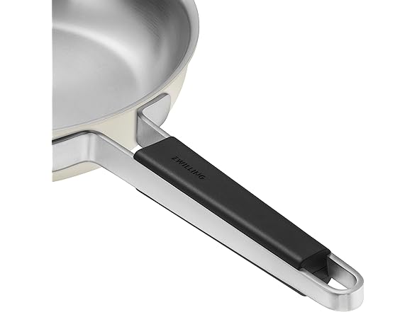 ZWILLING Pure 9.5-inch Stainless Steel Fry Pan, Ivory