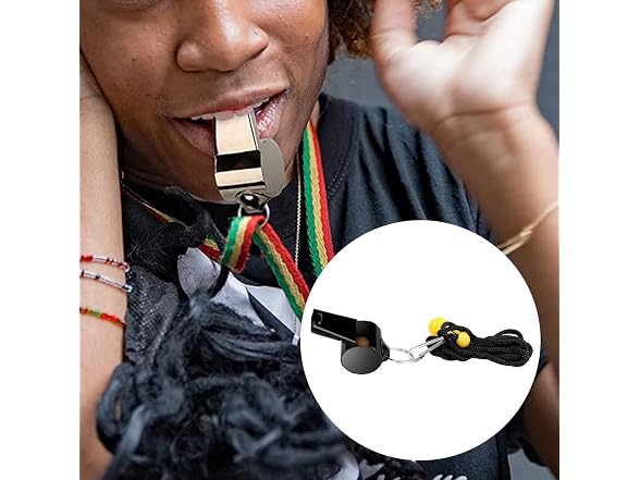 SAVITA 3pcs Stainless Steel Whistles Activities