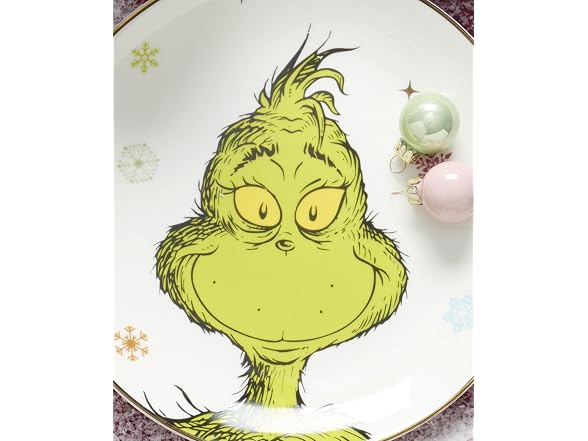 Lenox Grinchmas Christmas Accent Plates, Appetizer Set for 4