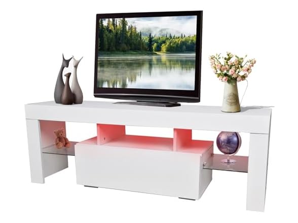SPOFLYINN Modern LED TV Stand
