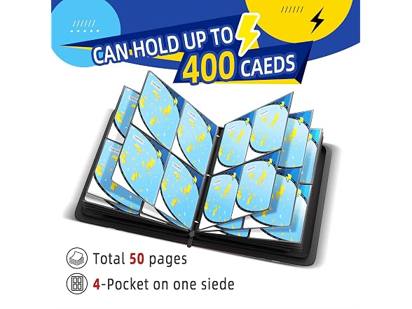 400-Pocket Trading Card Binder