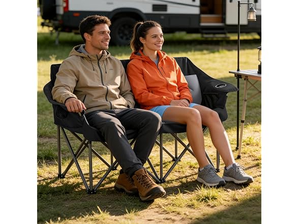 Suptinwear Foldable Double Camping Chair