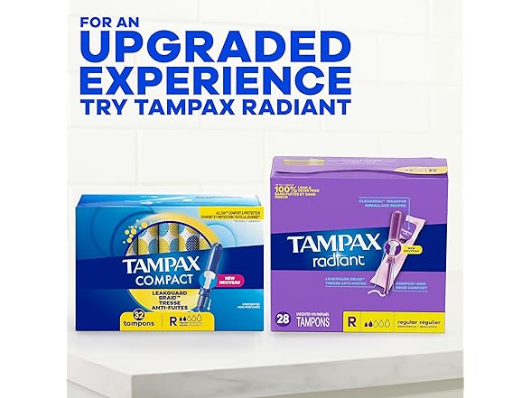 Tampax Pocket Pearl Plastic Tampons, 30-Count