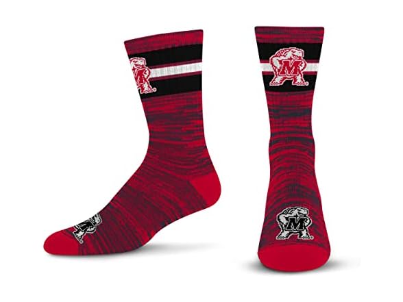 MD Terps First String Crew Sock Lg