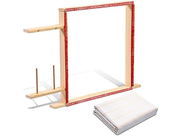 Tufting Frame Rug with Monks