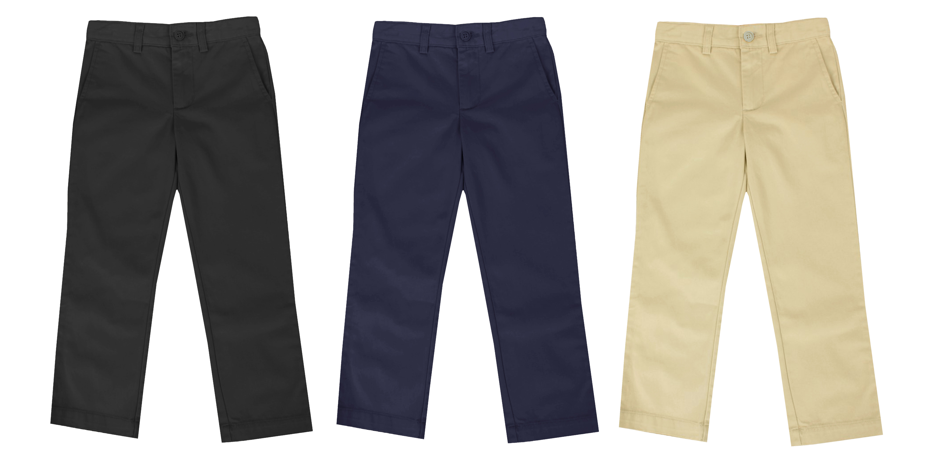 Boys 3PK School Uniform Pants - Gallery 7