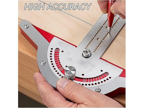 YLYLY AAP-Tool-311 10-Inch Protractor Ruler