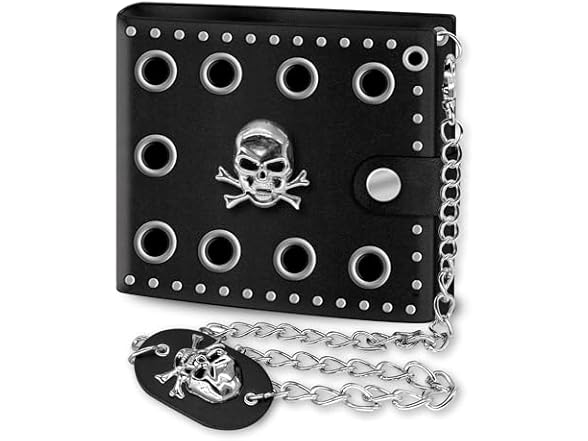 Girinme Skull Gothic Chain Wallet