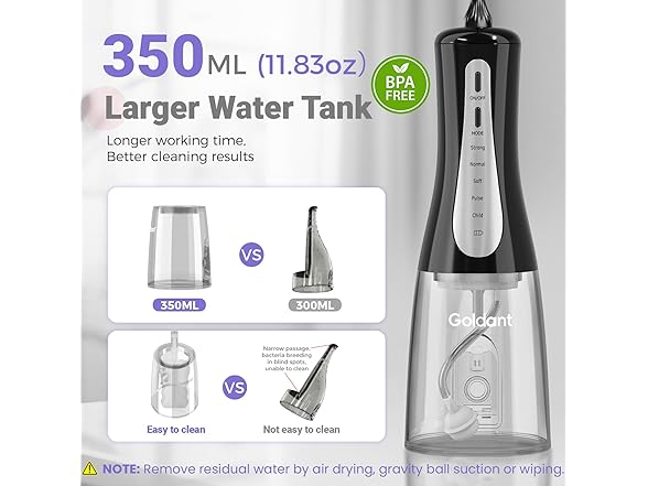 5 Mode Water Flosser W/ Bag