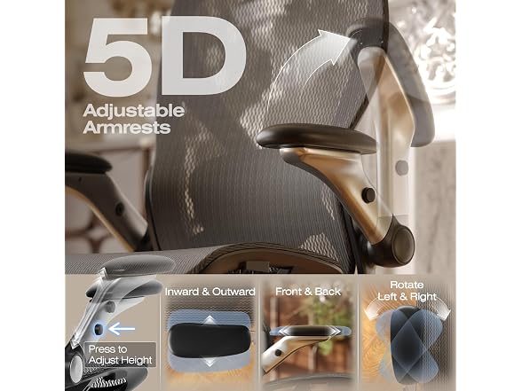 ELABEST X100 Ergonomic Mesh Office Chair with Footrest