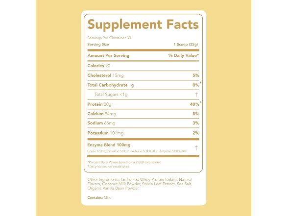 Clean Simple Eats Whey Isolate Protein Powder