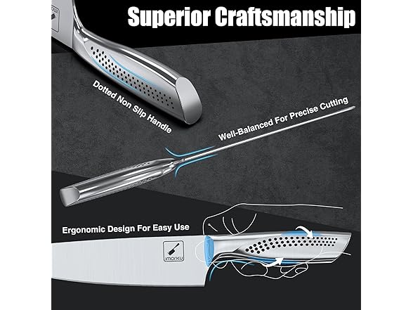 imarku15 PCS Kitchen Knife Set