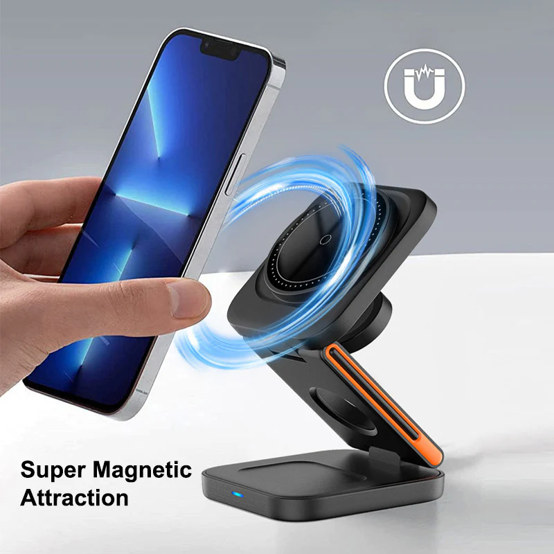 3-in-1 Foldable Magnetic Wireless Charger - Gallery 23