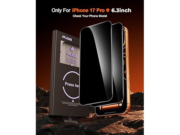 ruwa Screen Protector for iPhone 17 Pro