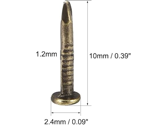 uxcell CON-04 (2 Pack) 1.2x10mm Small Nails