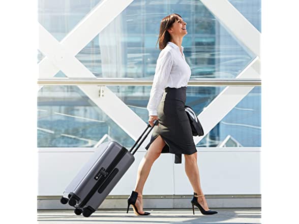 NINETYGO P21120Z1 20inch Carry On Luggage 22x14x9 Gray (Open Box)