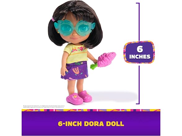 Dora, Dress Up Adventure Dora, 6-inch Doll