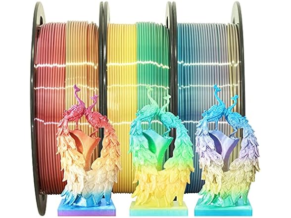 MIKA3D 1.75mm Silk Fast Color Change Rainbow
