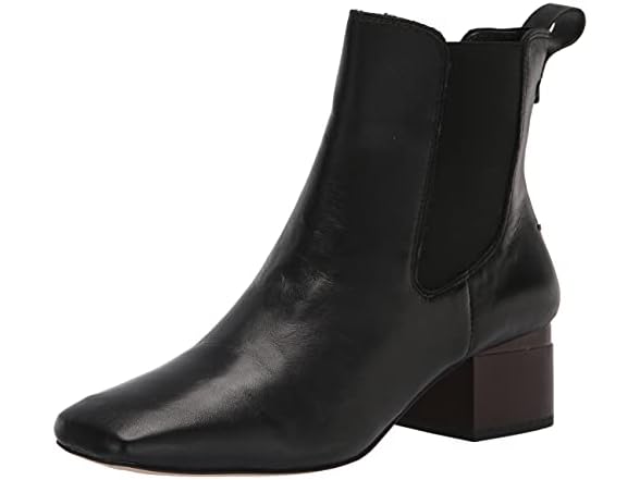 Franco Sarto Womens Bootie Black Snake Print 6.5 M