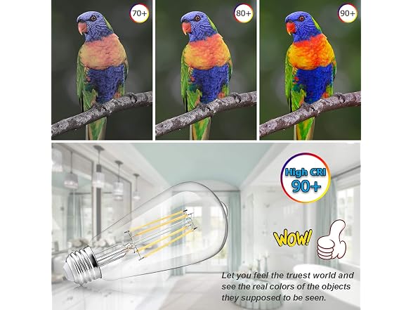 TOBUSA 5000K ST64 LED Bulbs 4-Pack - Gallery 5