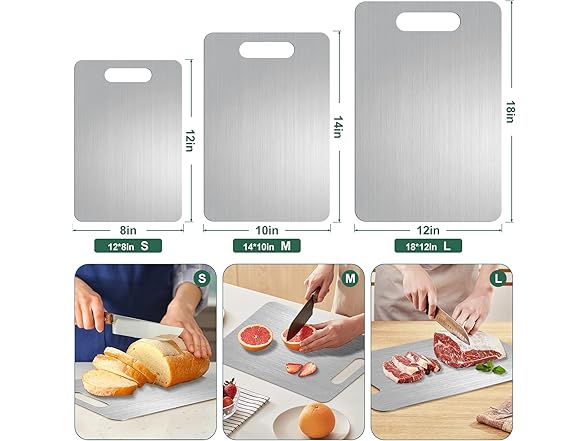Titanium Cutting Board Set of 3