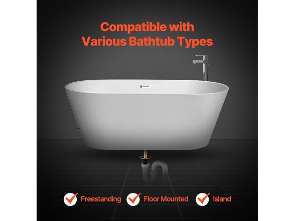 VEVOR ABS Freestanding Tub Drain Kit