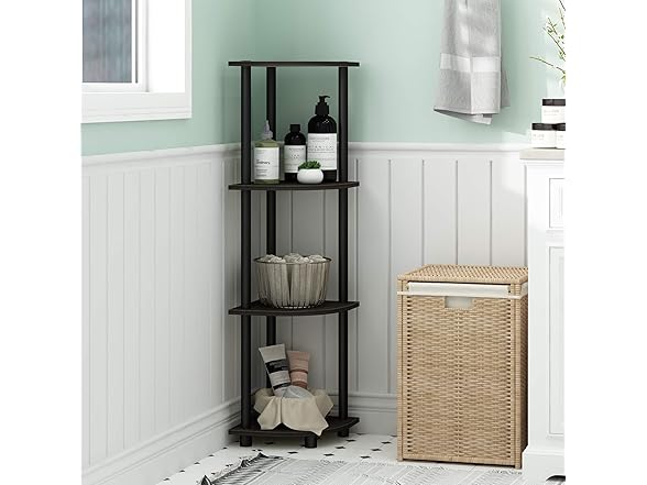 Furinno Turn-n-Tube Multipurpose 4-Tier Corner Shelf