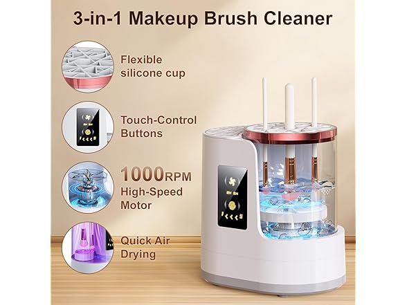 Jnconser Electric Makeup Brush Cleaner
