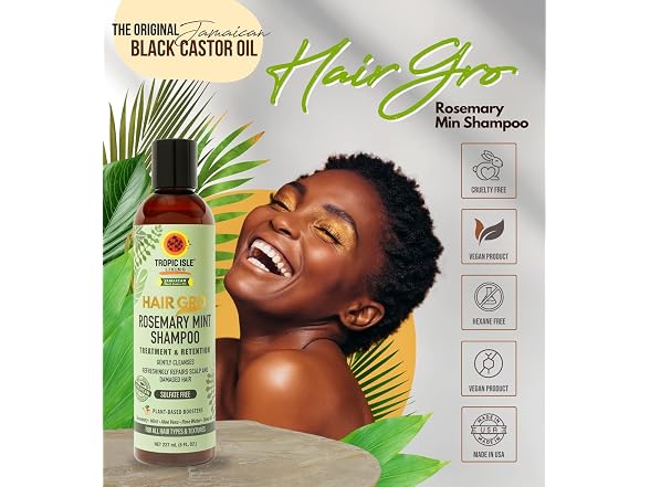 Tropic Isle Living Rosemary Hair Growth Shampoo