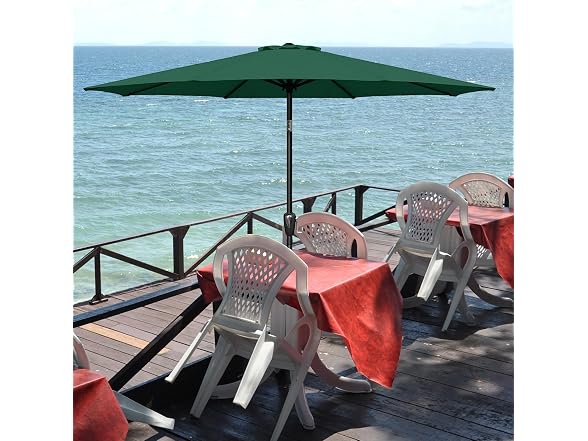 YSSOA 7.5' Patio Umbrella, Green