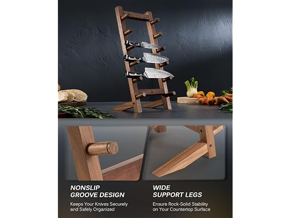 KYOKU 6 Layer Wooden Knife Stand