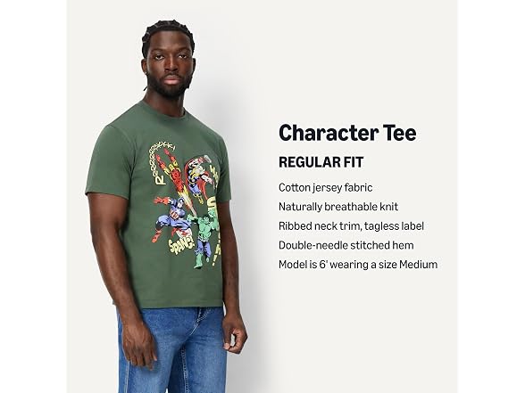 Amazon Essentials Men Disney Men's Cotton T-shirt