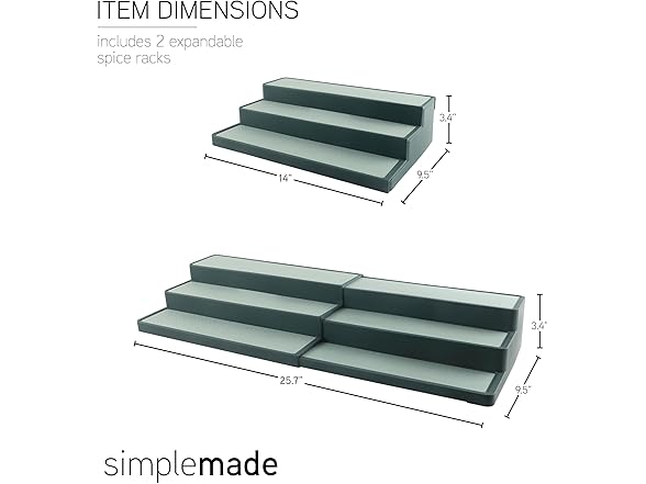 SIMPLEMADE 3-Tier Spice Rack Organizer