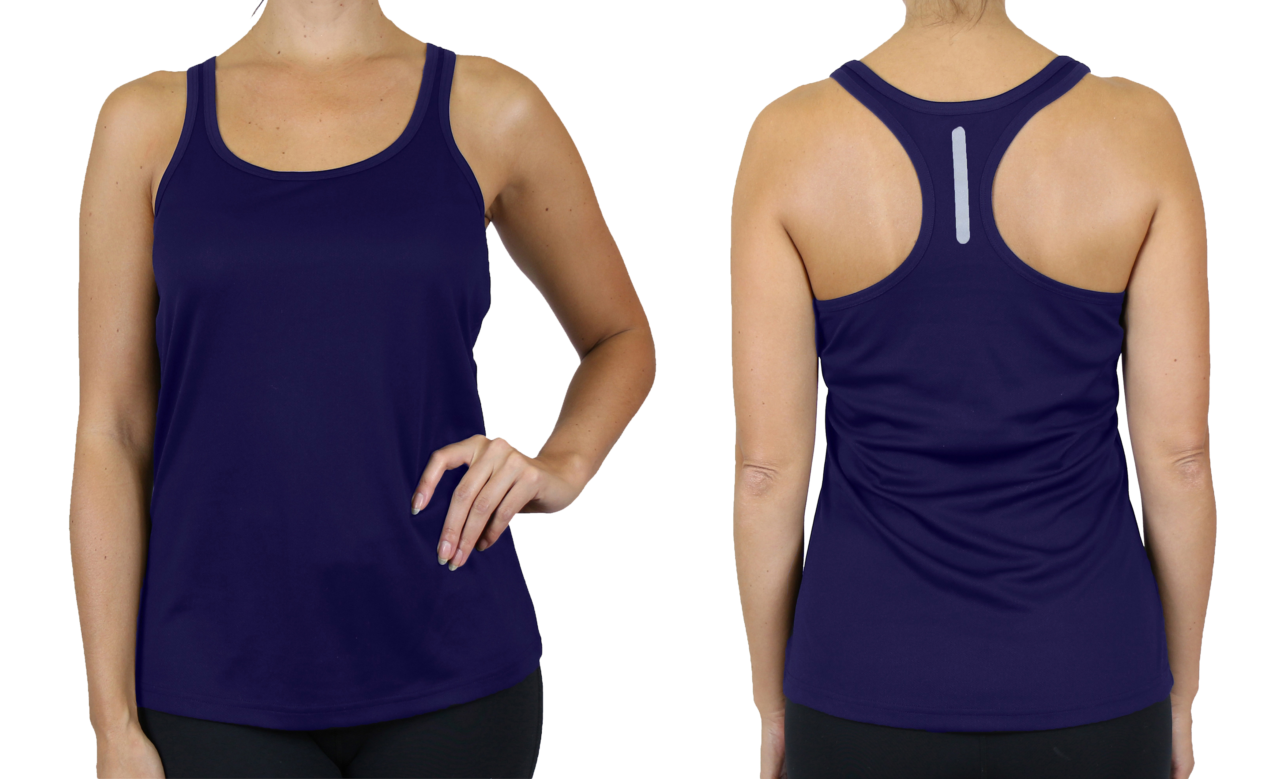 5Pk Asst Womens Active Racerback Tank (S-3XL) - Gallery 18