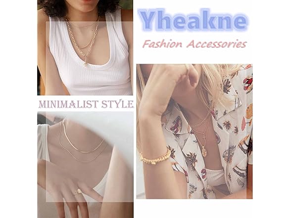 Yheakne Boho Star Lariat Necklace Choker