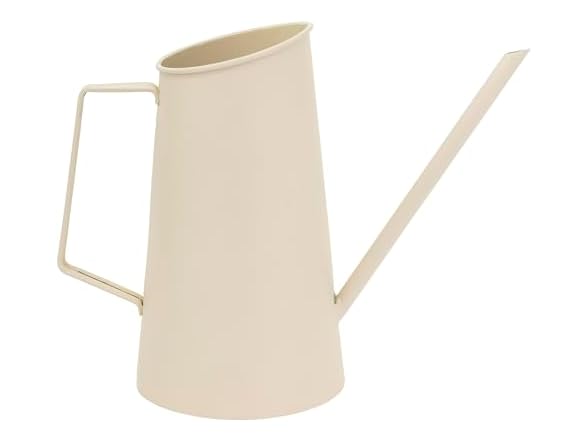 Metal Watering Can, 8.25" Tall, Almond