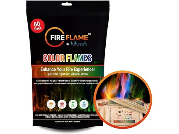 Fireflame Color Changing Packets 60Pk
