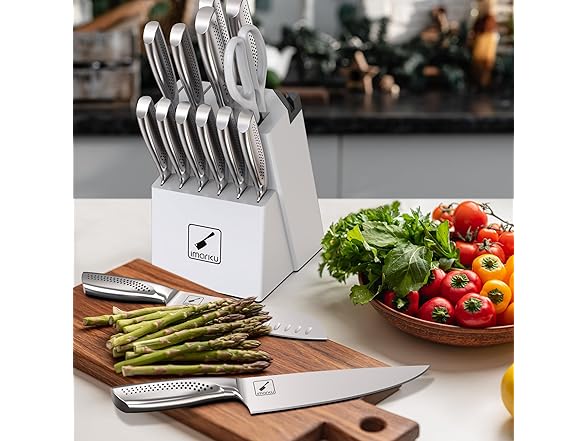 imarku15 PCS Kitchen Knife Set
