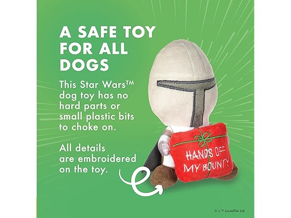 STAR WARS The Mandalorian Holiday Dog Toy